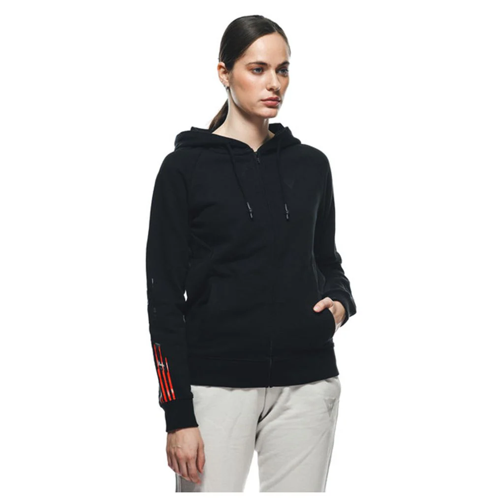 Dainese Logo Women's Hoodie - Black - Image 3