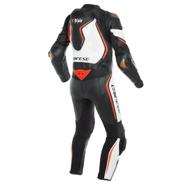 Dainese Misano 2 D-Air 1-Piece Perforated Airbag Suit - Black / White - Image 2
