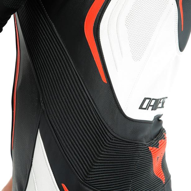 Dainese Misano 2 D-Air 1-Piece Perforated Airbag Suit - Black / White - Image 7