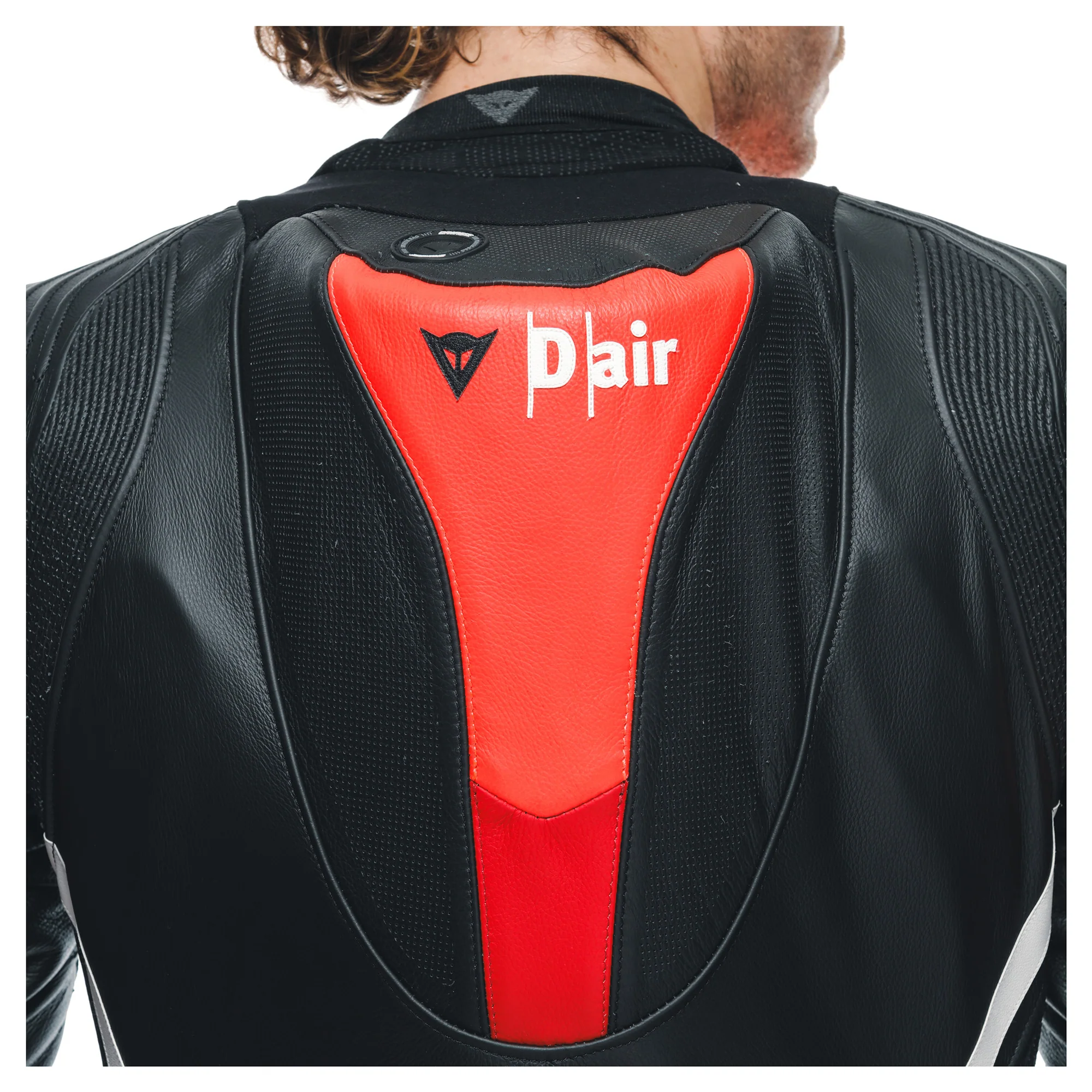 Dainese Misano 3 D-Air 1-Piece Perforated Airbag Suit - Black / Red - Image 6