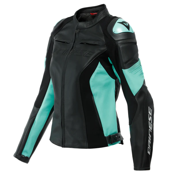 Dainese Racing 4 Women's Leather Jacket - Black Green
