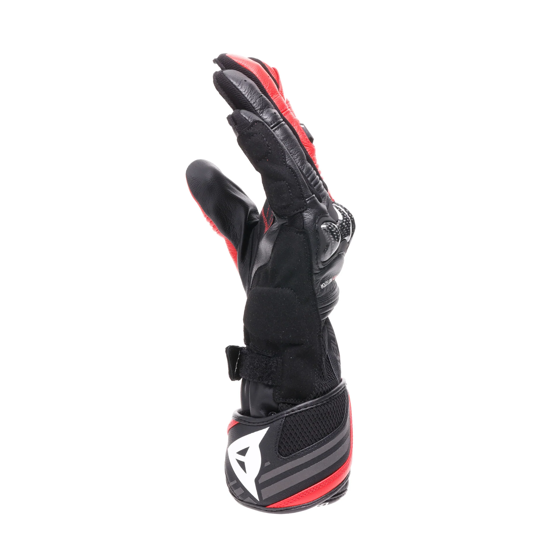 Dainese Reacto Carbon Gloves Long - Black / Red - Image 4