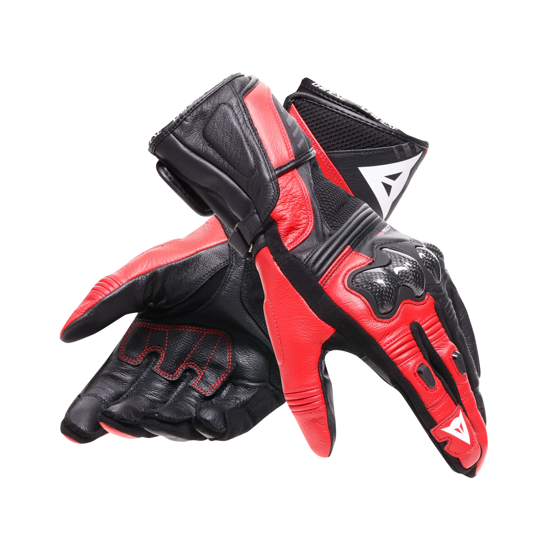 Dainese Reacto Carbon Gloves Long - Black / Red - Image 5