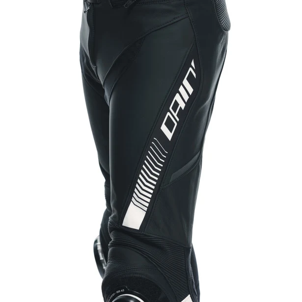 Dainese Super Speed Leather Pants - Black / White - Image 3