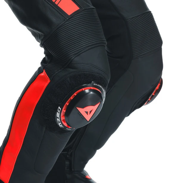 Dainese Super Speed Perforated Leather Pants - Black / White Red - Image 4