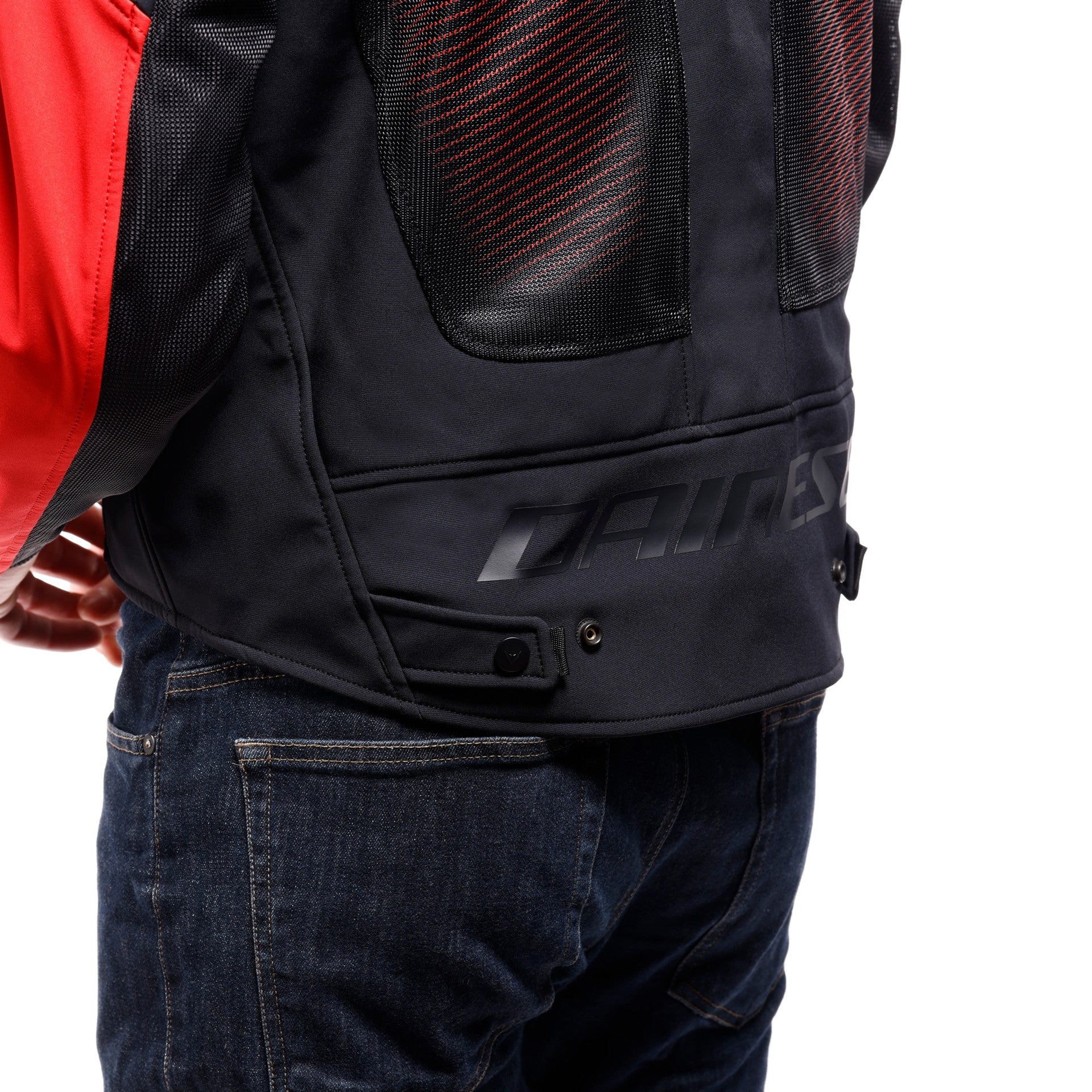 Dainese Super Sprint Air Tex Jacket - Black / White / Red - Image 4