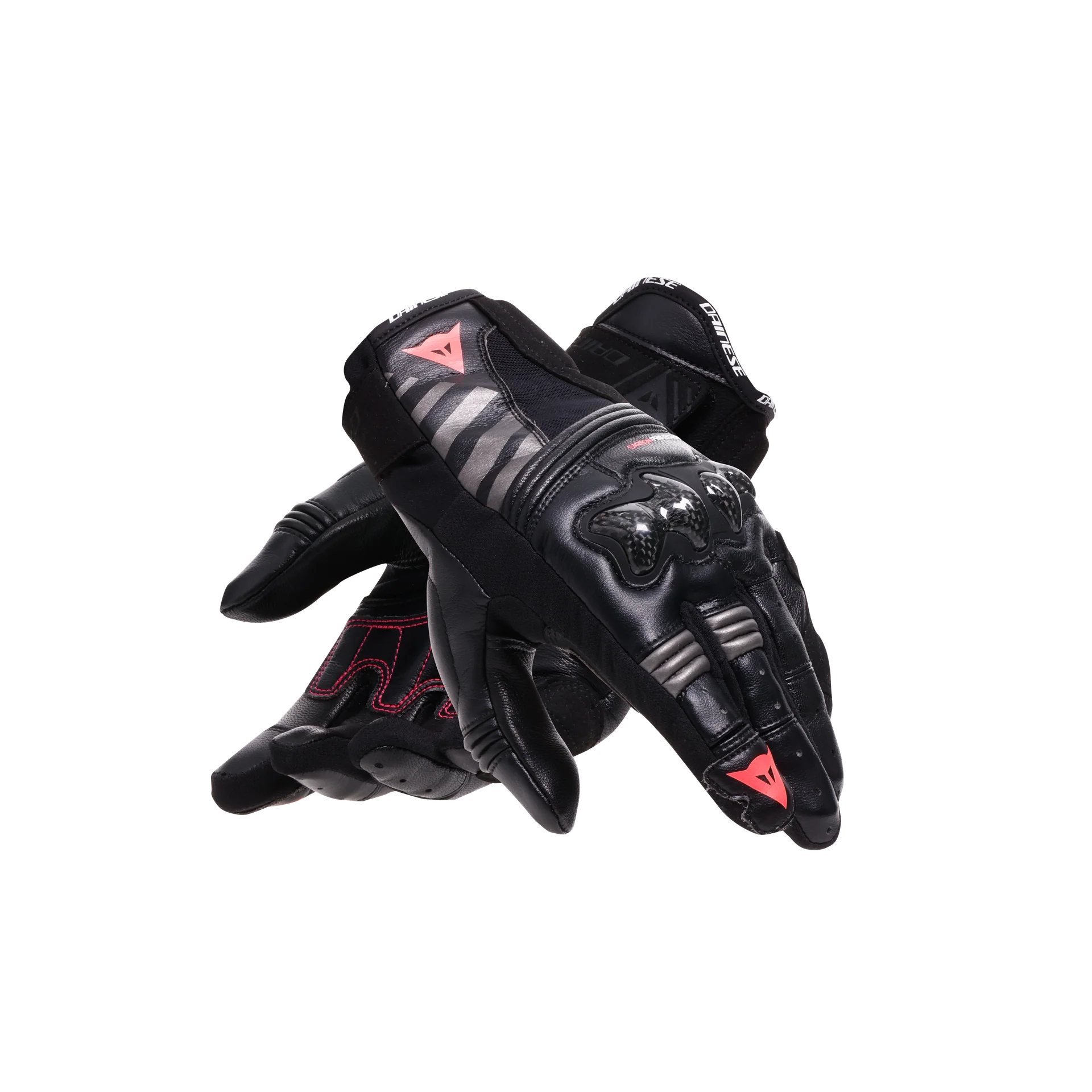 Dainese Women's Reacto Carbon Gloves Short - Black / Pink - Image 5