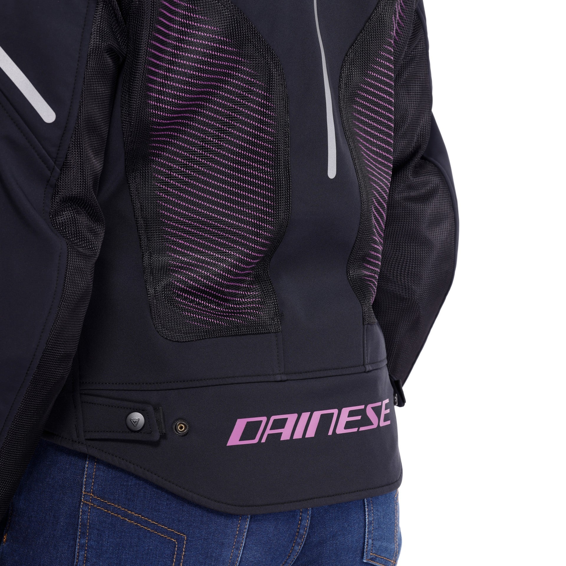 Dainese Women's Super Sprint Air Tex Jacket - Black / Pink - Image 6