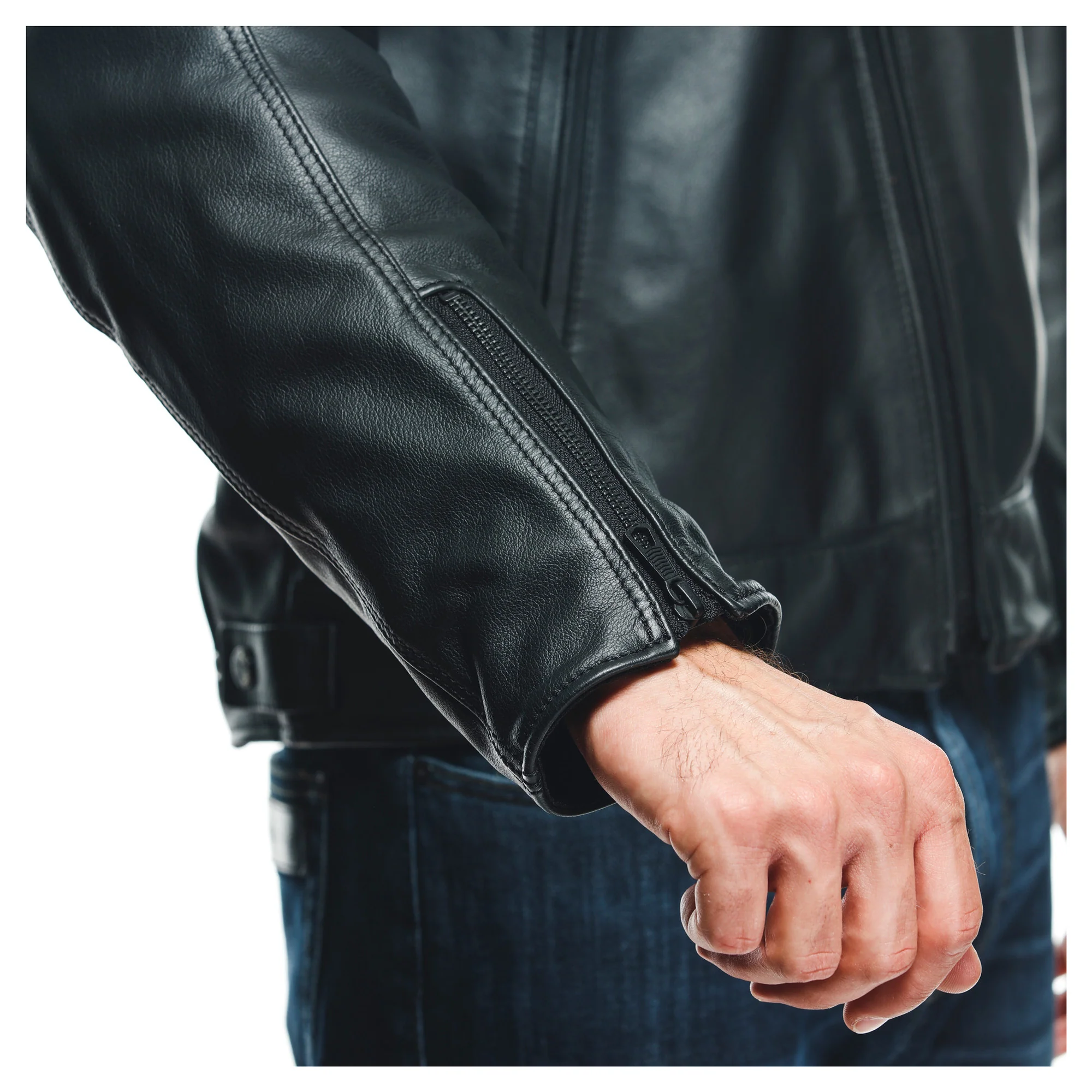 Dainese Zaurax Leather Jacket - Black - Image 4