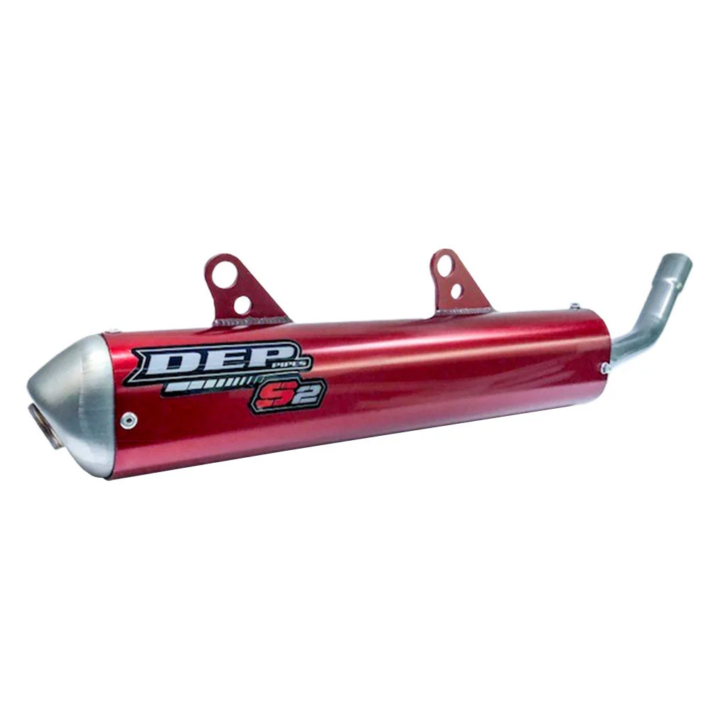 DEP Pipes 2 Stroke Standard Silencer - Red