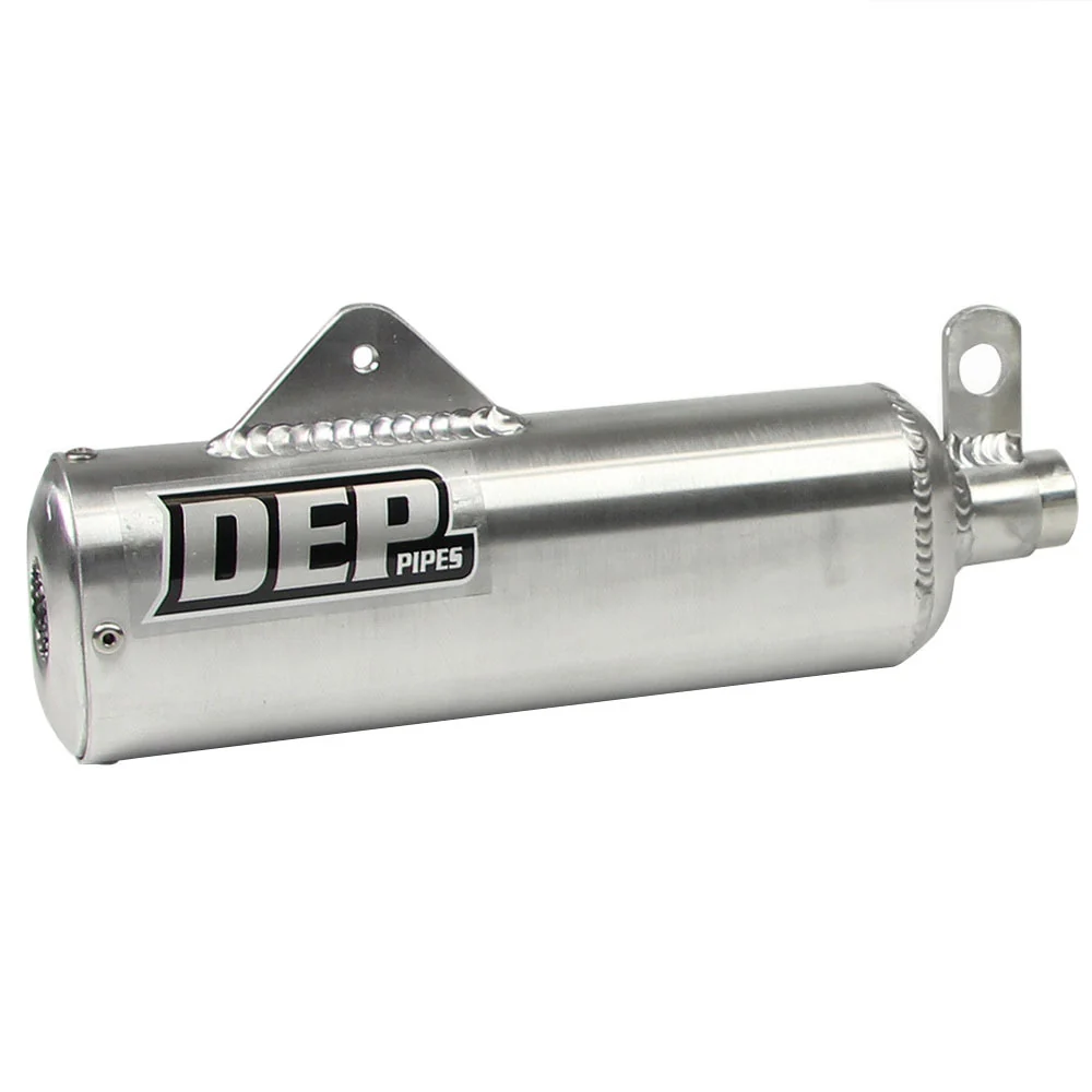 DEP Pipes 2 Stroke MX Silencer - Silver