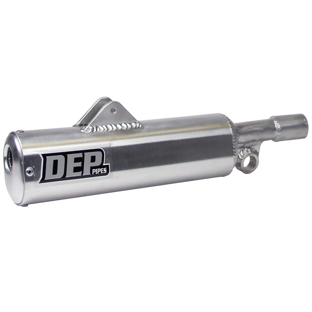 DEP Pipes 2 Stroke MX Silencer - Silver