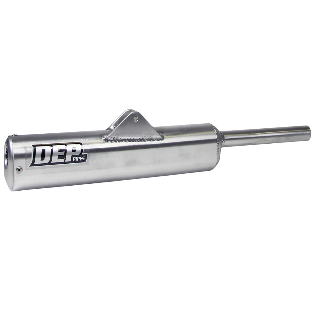DEP Pipes 2 Stroke MX Silencer - Silver
