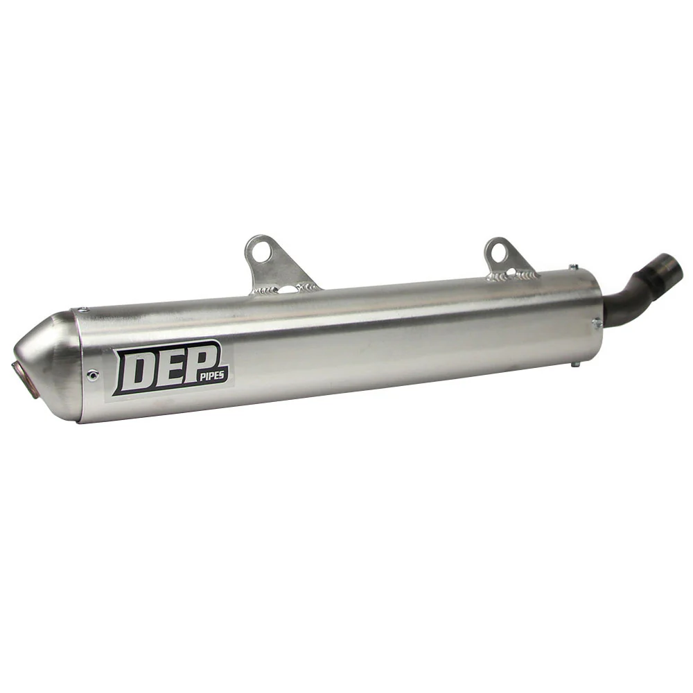 DEP Pipes 2 Stroke MX Silencer - Silver