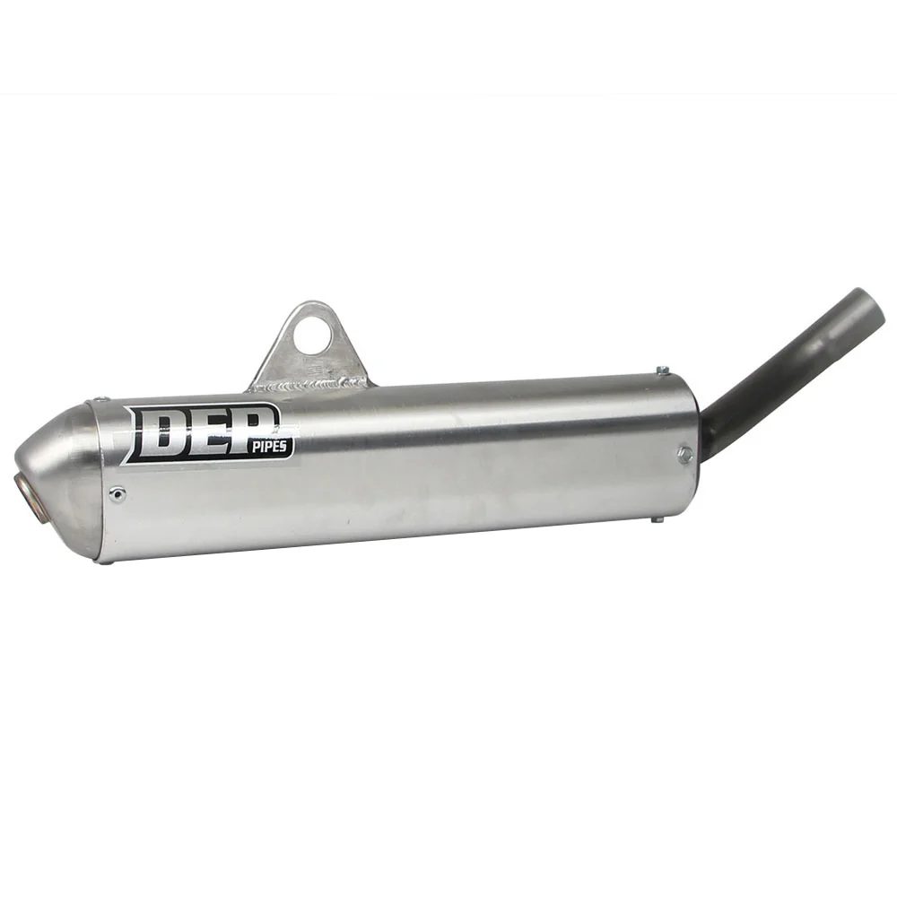 DEP Pipes Silver 2 Stroke Road Silencer - Silver