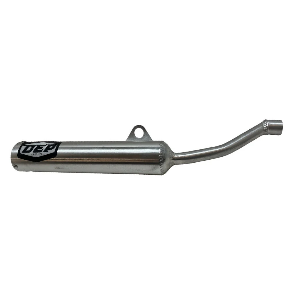 DEP Pipes Silver 2 Stroke Road Silencer - Silver