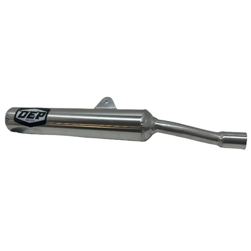 DEP Pipes 2 Stroke Sports Road Silencer - Silver
