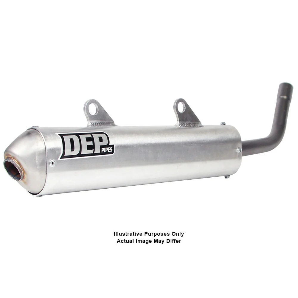 DEP Pipes 2 Stroke MX Silencer - Silver