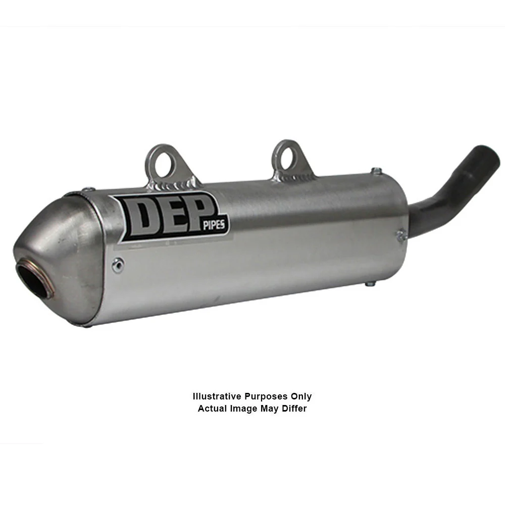 DEP Pipes 2 Stroke MX Silencer - Silver