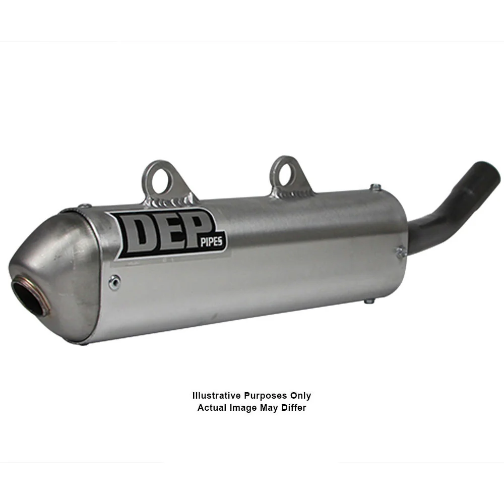 DEP Pipes 2 Stroke MX Silencer - Silver