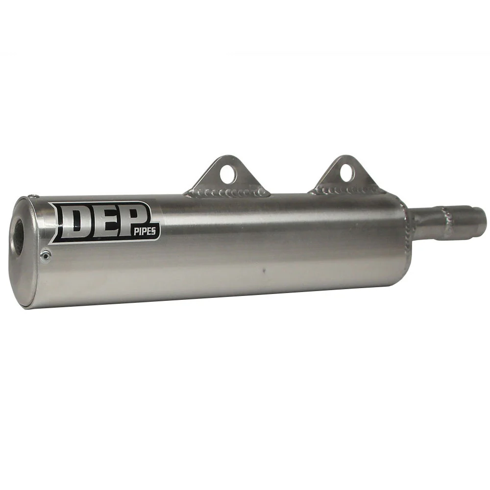 DEP Pipes 2 Stroke Trail Silencer - Silver