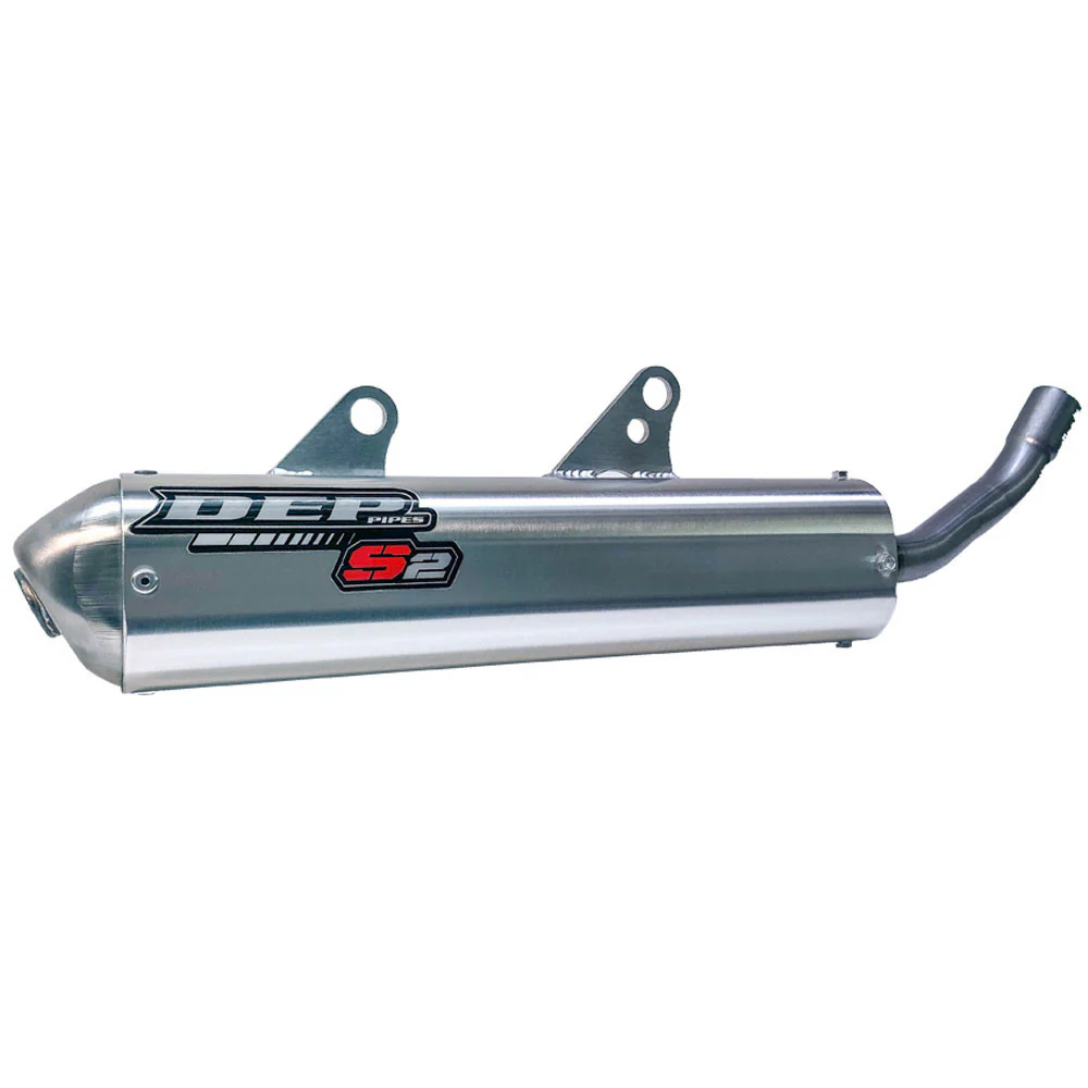 DEP Pipes 2 Stroke MX Silencer - Silver