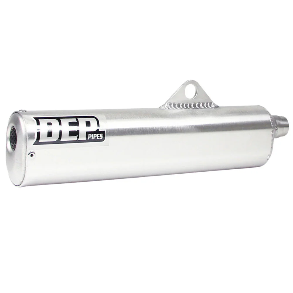 DEP Pipes 2 Stroke MX Silencer - Silver