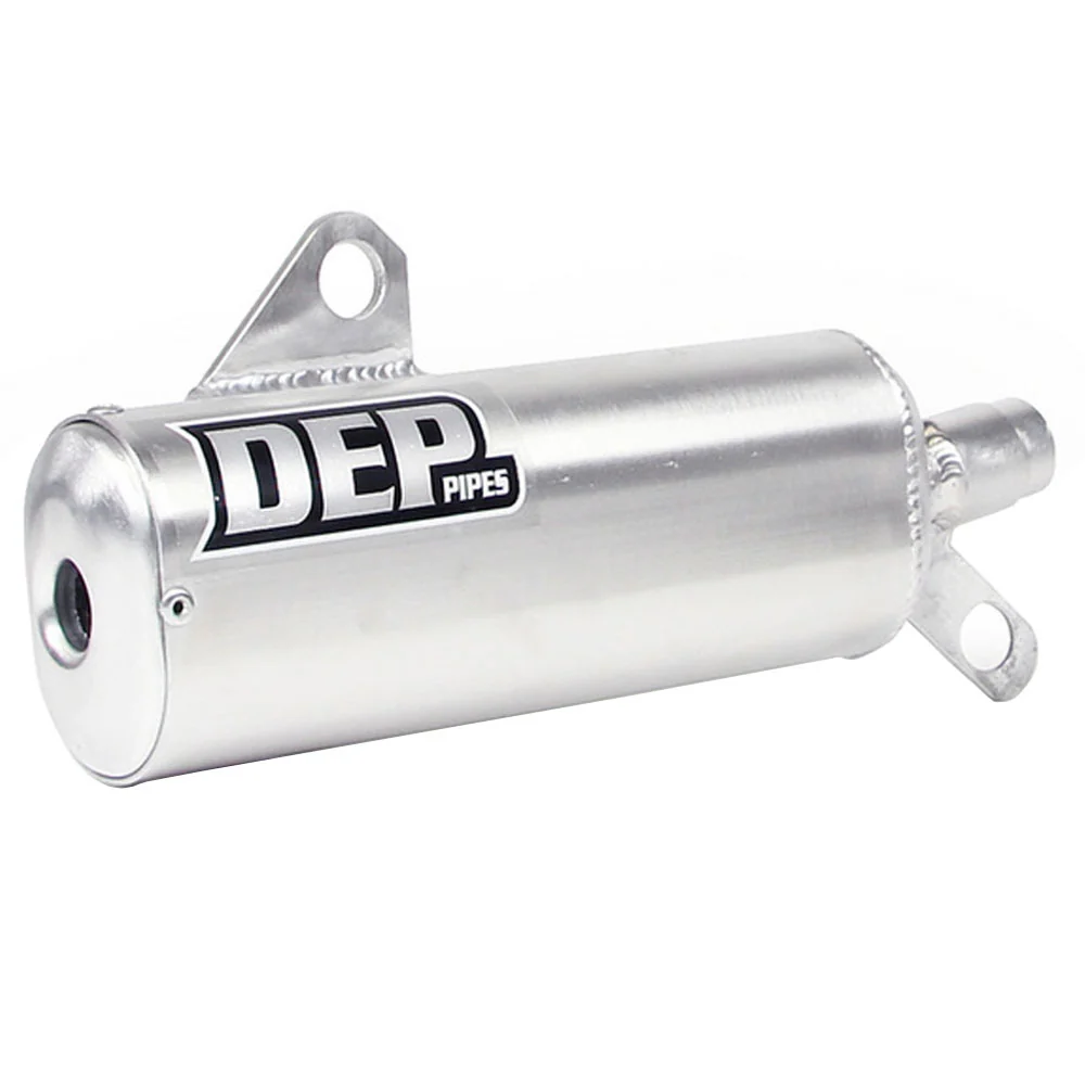 DEP Pipes 2 Stroke MX Silencer - Silver