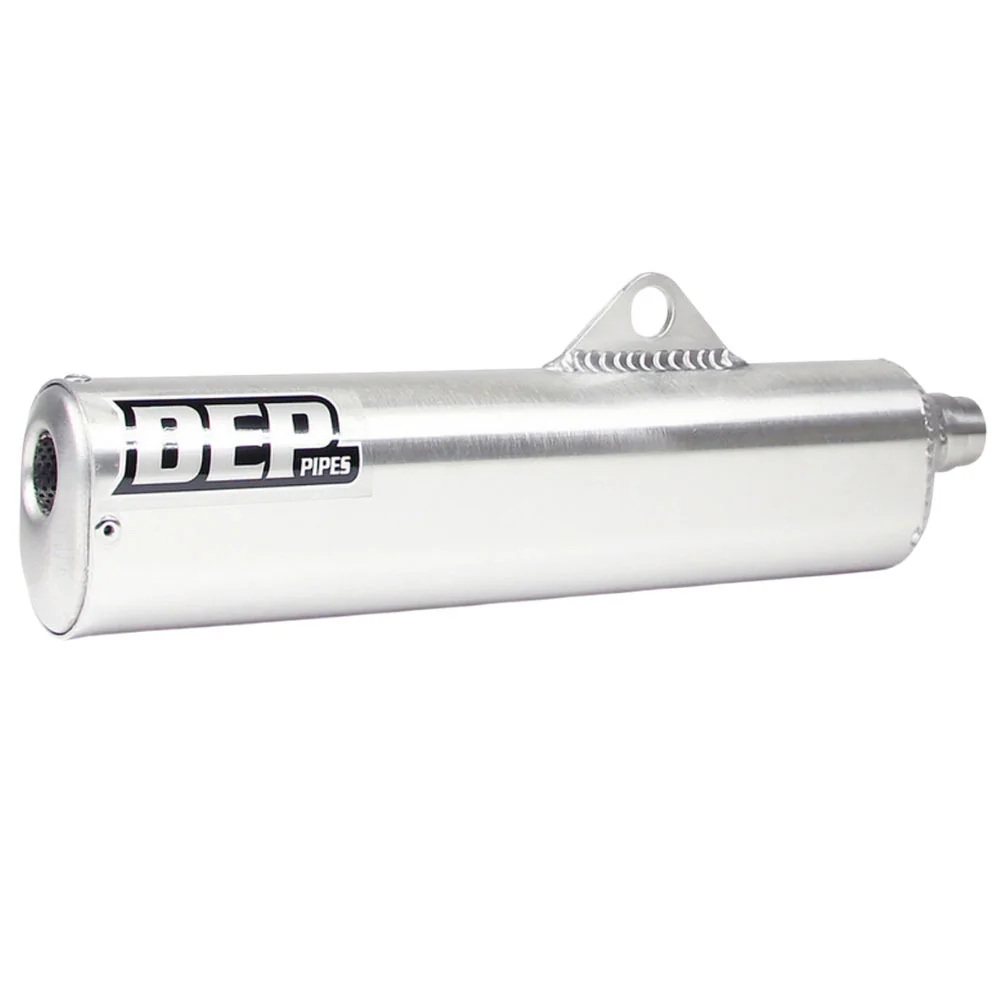 DEP Pipes 2 Stroke MX Silencer - Silver