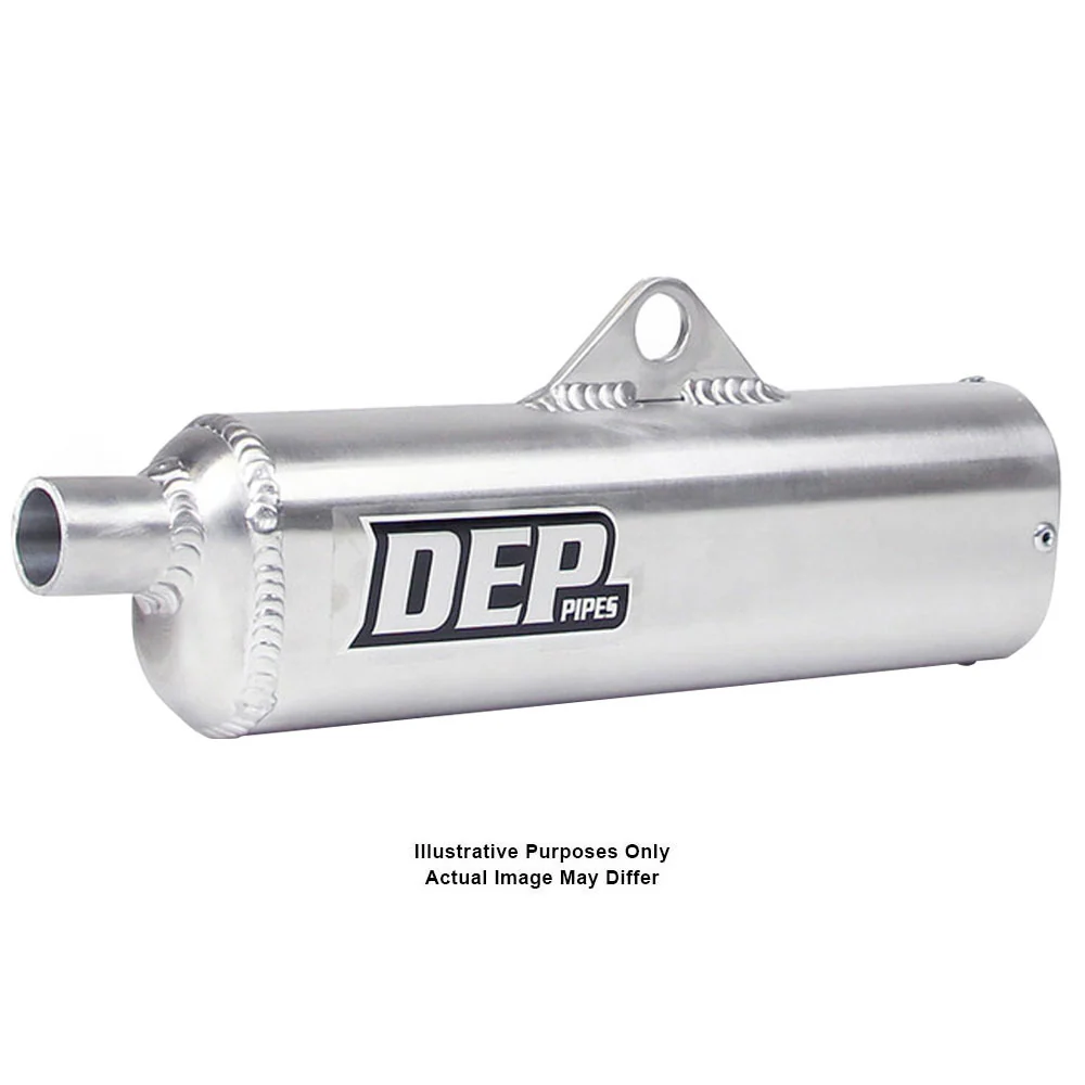 DEP Pipes 2 Stroke MX Silencer - Silver