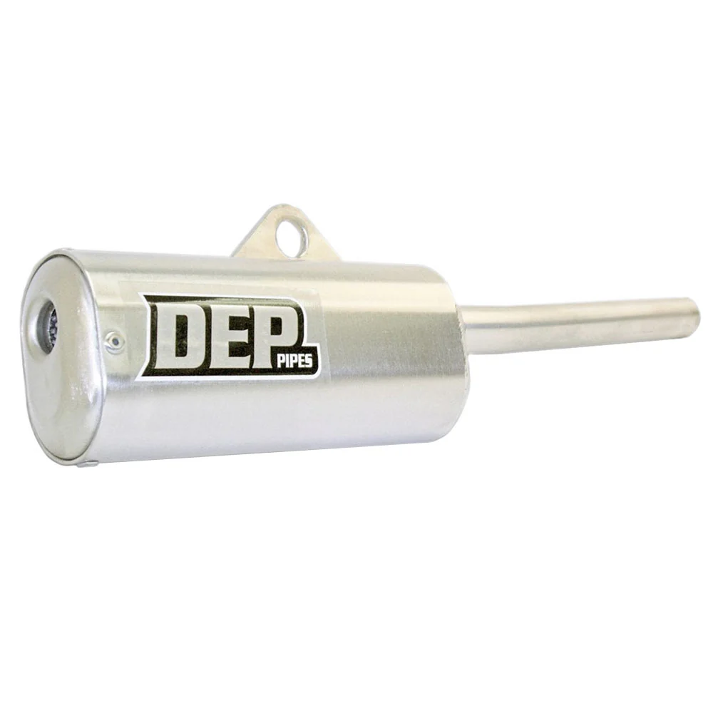DEP Pipes 2 Stroke MX Silencer - Silver