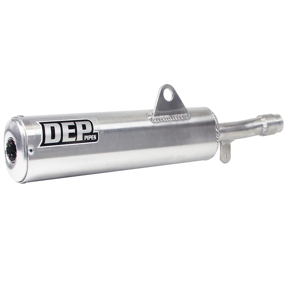 DEP Pipes 2 Stroke MX Silencer - Silver