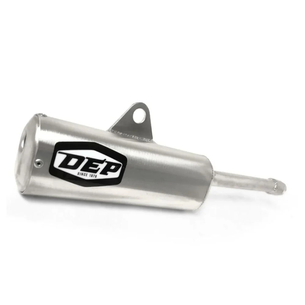 DEP Pipes 2 Stroke Trail Silencer - Silver