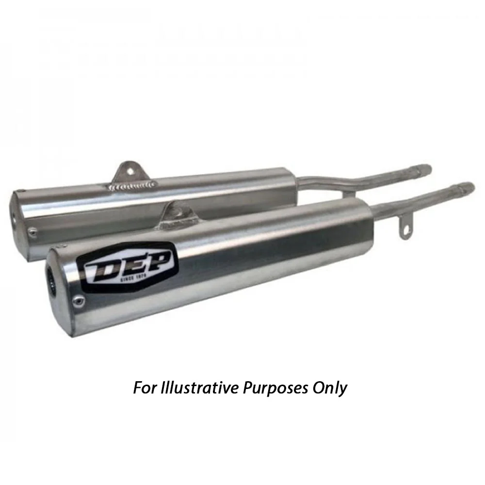 DEP Pipes 2 Stroke Trail Silencer - Silver