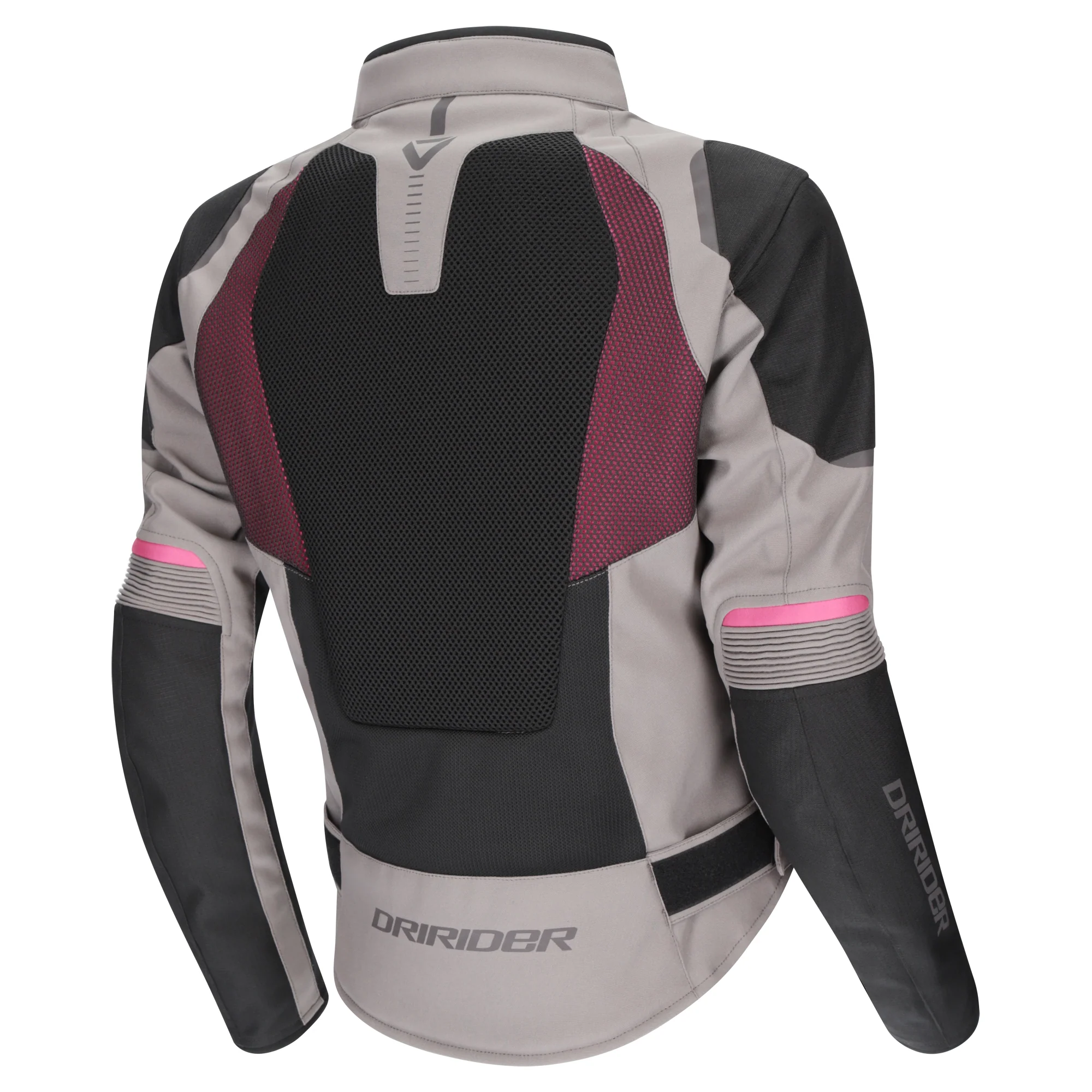 Dririder Air-Ride Pro Women's Jacket - Grey / Pink - Image 2