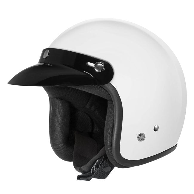 Dririder Base Open Face Helmet - White - Large - Image 2