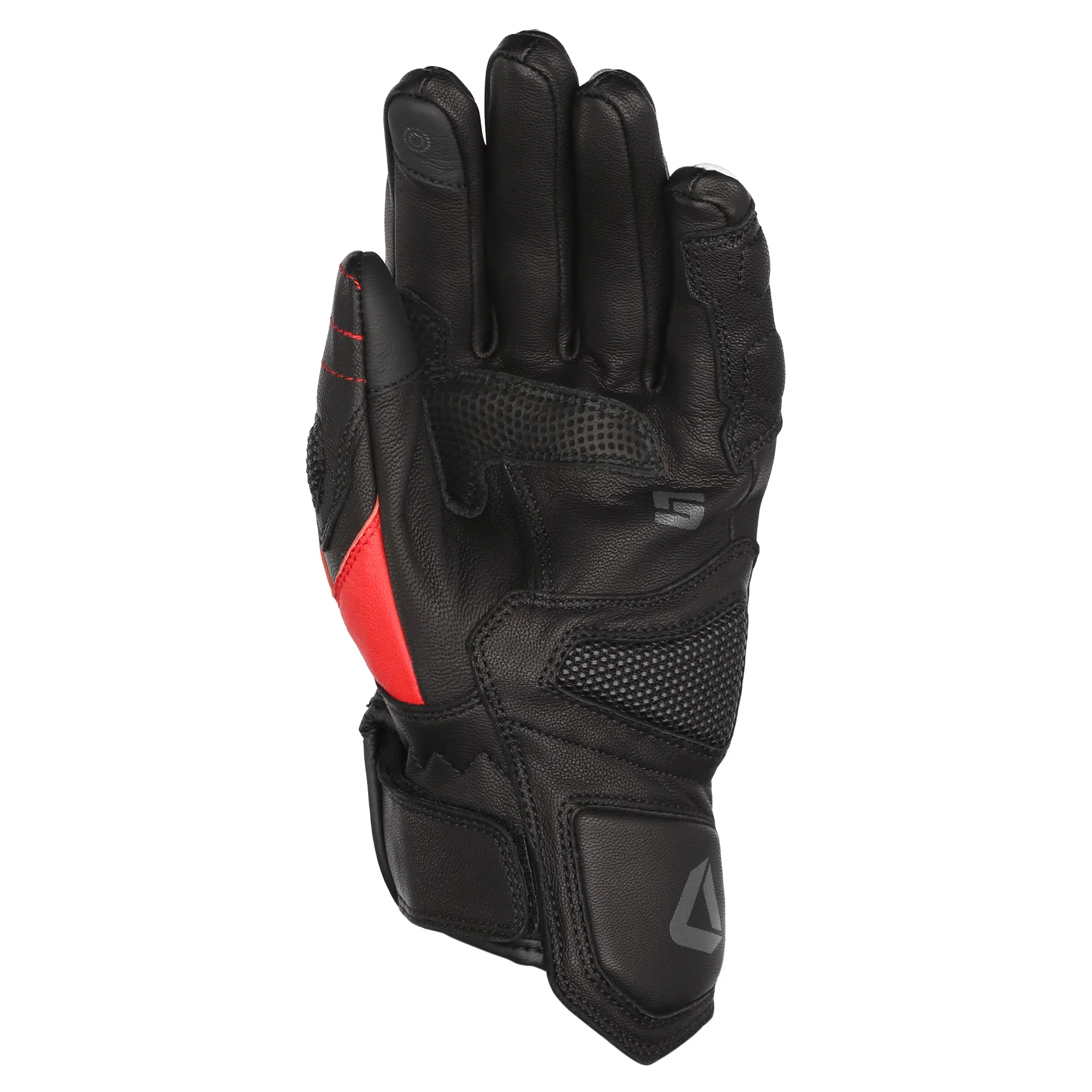 Dririder Covert Gloves - Black / White / Red - Image 3