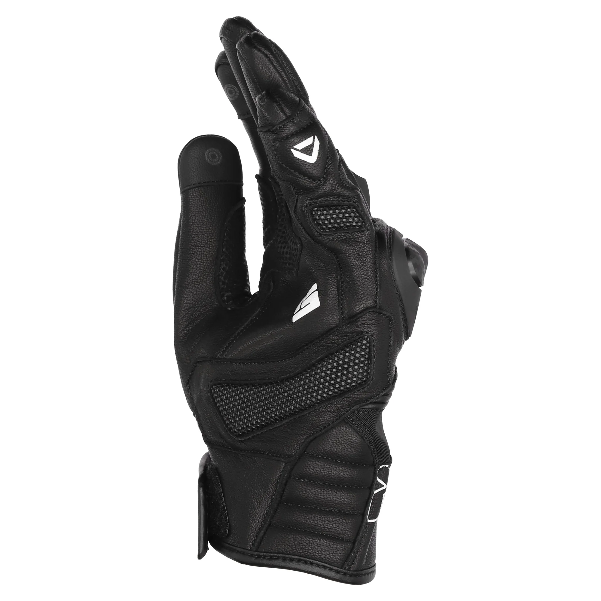 Dririder Torque Short Cuff Gloves - Black / White - Image 4