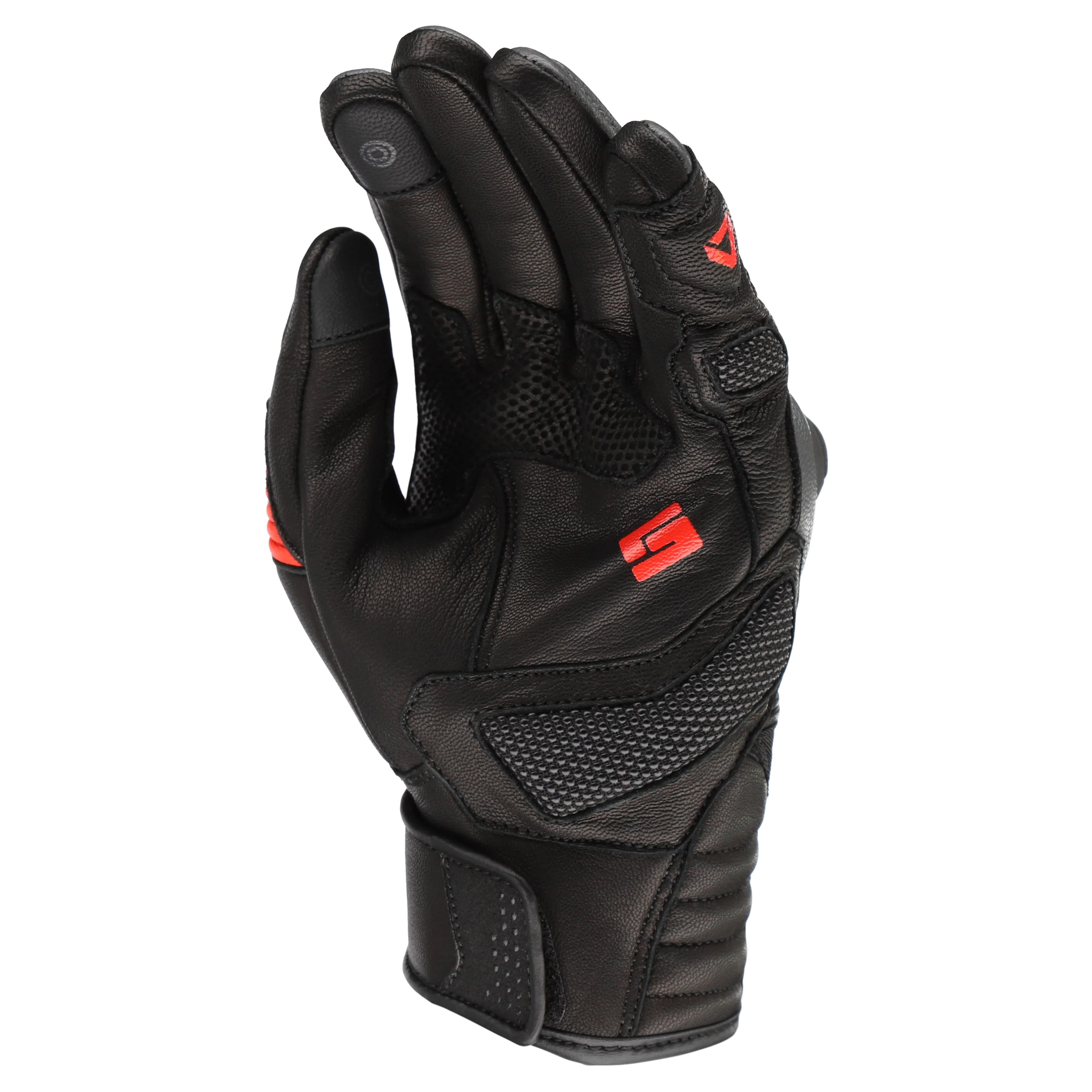 Dririder Torque Short Cuff Women's Gloves - Black / Red - Image 2