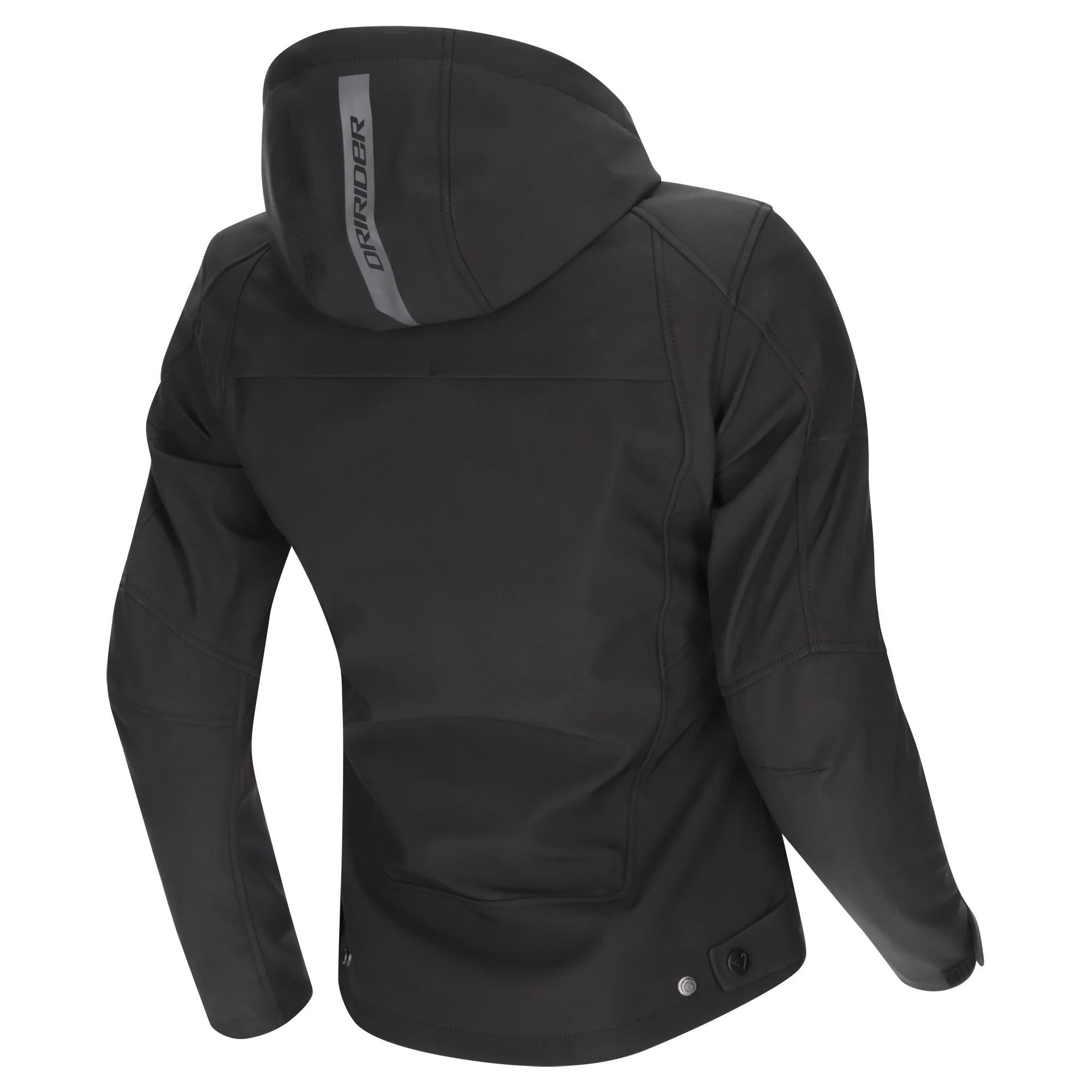 Dririder Women's BLVD II Waterproof Soft Shell Hoody - Black - Image 3