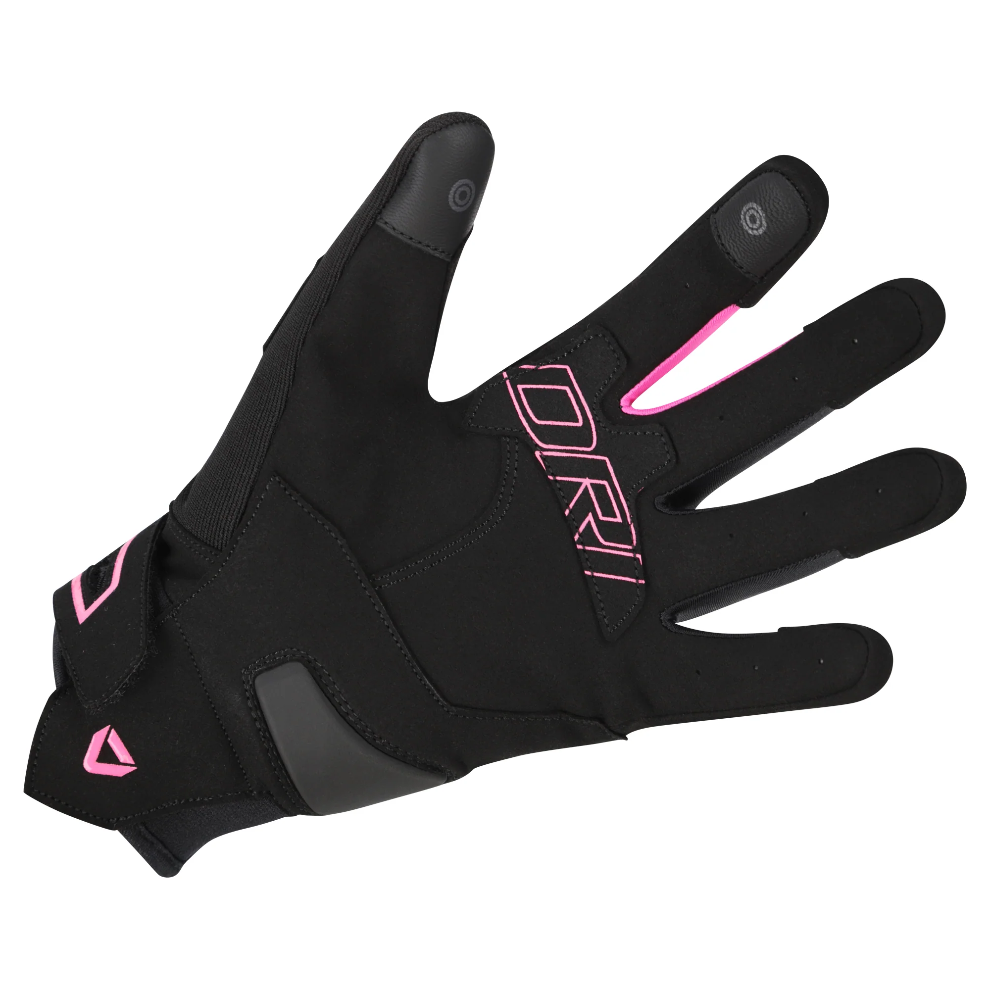 Dririder Women's Flex Gloves - Black / Pink - Image 2