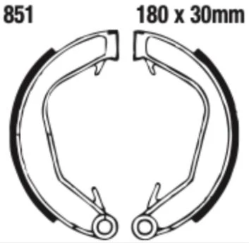 EBC Brake Shoe Set - 851 - Image 2