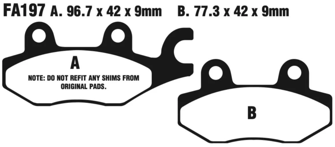 EBC Extreme Pro Double-H Sintered Disc Pad Set - EPFA197HH - Image 2