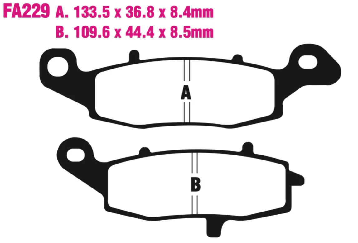 EBC Extreme Pro Double-H Sintered Disc Pad Set - EPFA229HH - Image 2