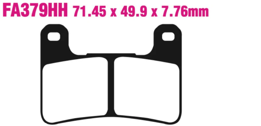 EBC Extreme Pro Double-H Sintered Disc Pad Set - EPFA379HH - Image 2