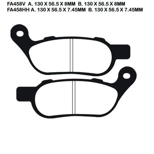 EBC Extreme Pro Double-H Sintered Disc Pad Set - EPFA458HH - Image 2