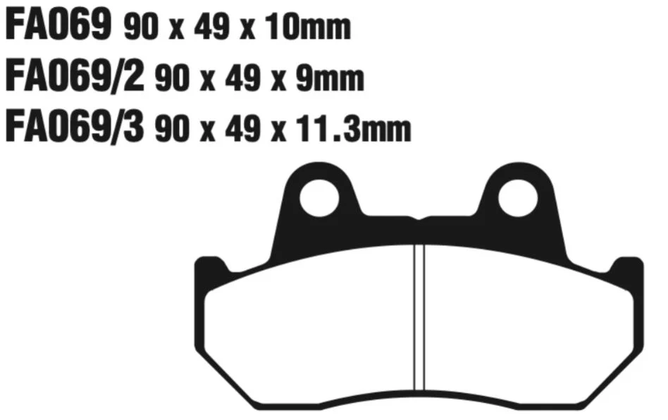 EBC FA Series Disc Pad Set - FA069/2 - Image 2