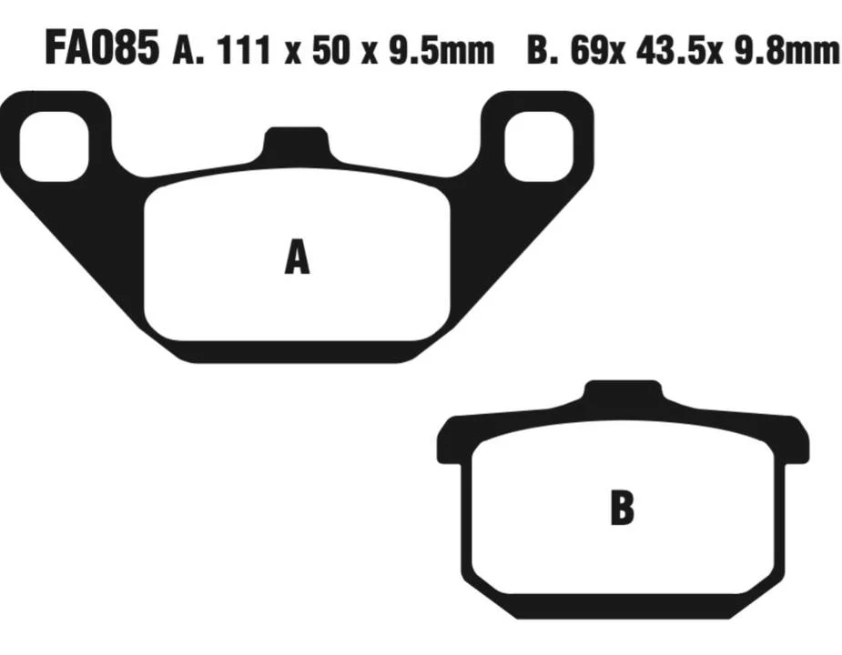 EBC Double-H Sintered Disc Pad Set - FA085HH - Image 2