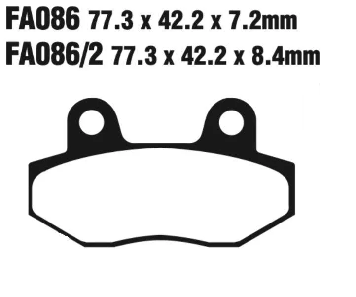 EBC FA Series Disc Pad Set - FA086 - Image 2