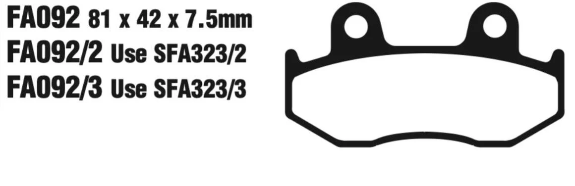 EBC Carbon TT Disc Pad Set - FA092TT - Image 2